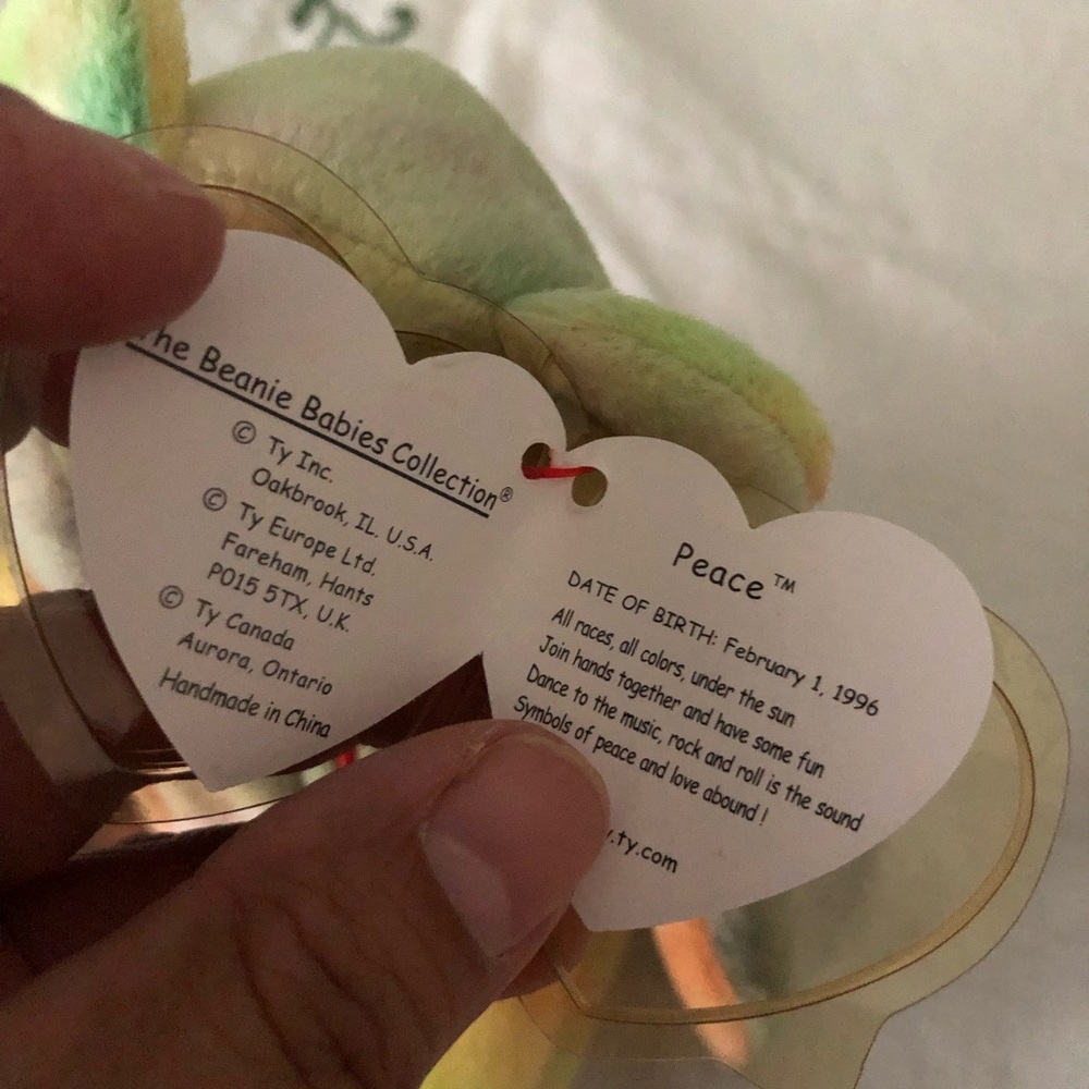 Ty Beanie Baby Teddy Bear 1996 - Picture 2 of 4